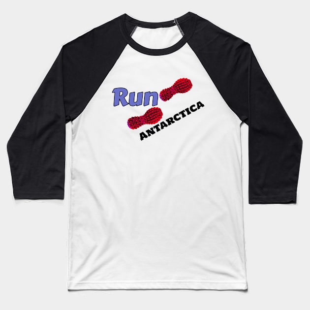 Hot Feet Run Antarctica Baseball T-Shirt by L'Appel du Vide Designs by Danielle Canonico